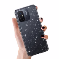 Crystal Glitter viedtālruņa apvalks Xiaomi Redmi 12C/11A sudrabains
