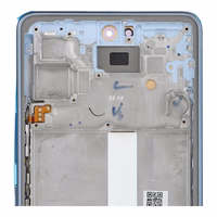 LCD ekrāns paredzēts SAMSUNG A53 A536 HARD OLED ar rāmi zilais