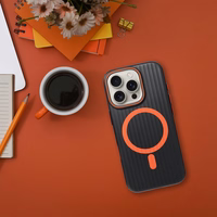 Viedtālruņa apvalks SIMPLY saderīgs ar MagSafe iPhone 15 Pro titāna melns