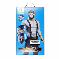 5D Mr. Monkey stikls - Samsung Galaxy S24 Ultra melns (Strong Privacy)