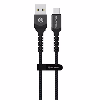Kabelis Blavec Cable Raptor pīts - USB uz Type-C - PD 66W 6A 2 m Apple CarPlay/Android Auto (CRA-UC6BG20) melns-pelēks