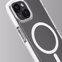 Puro Lite Mag Pro magnētiskais silikona viedtālruņa apvalks iPhone 15 - caurspīdīgs