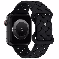 Beline siksniņa Apple Watch Silicone Woven 38/40/41mm melns box