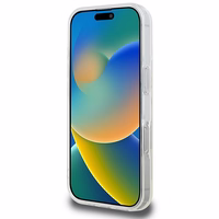 Guess IML Glitter Circle Magnētiskais apvalks iPhone 16 Pro Max - caurspīdīgs