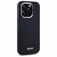 DKNY Vienkāršs logotips Magnētiskais viedtālruņa apvalks iPhone 14 Pro - melns