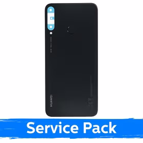 Aizmugurējais vāciņš Saderīgs ar Huawei P40 Lite E / Midnight Melns / (Service Pack)