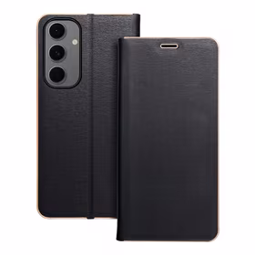 LUNA Book Gold viedtālruņa apvalks SAMSUNG S24 FE melns