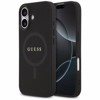 Guess Saffiano Classic Logo MagSafe maciņš for iPhone 17 - melns