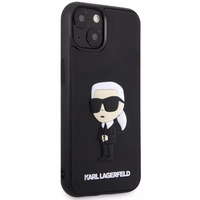 KARL LAGERFELD KLHCP14S3DRKINK IPHONE 14/15/13 6.1 "MELNS / MELNS HARDCASE RUBBER IKONIK 3D