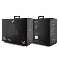 Mercedes MEWCCGSLK 15W indukcijas turētājs ventilācijas atverei/stiklam melns/melns Silver Stars MagSafe