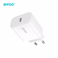 BWOO wall lādētājs CDA233 PD 20W 1x USB-C balts