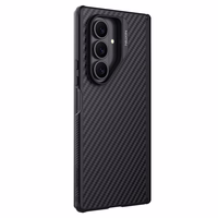 Nillkin Synthetic Fiber Pro magnētiskais apvalks Samsung Galaxy Z Fold 7 saderīgs ar MagSafe - melns