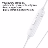 USAMS Stereo austiņas Bluetooth LNSeries balts/white BHULN01