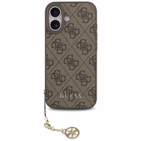 Guess 4G Charms Collection Magnētiskais viedtālruņa apvalks iPhone 17 - brūns