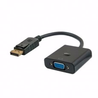 Savio CL-90 video cable adapter 0.2 m DisplayPort VGA (D-Sub) melns