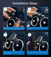 Choetech H042 magnētiskais automašīnas turētājs (melns)