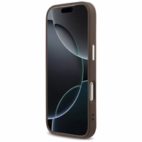 Guess 4G Triangle Logo Magnētiskais viedtālruņa apvalks iPhone 17 Pro - brūns