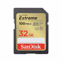 SanDisk atmiņas karte Extreme SDHC 32GB 100/60MB/s C10 V30 UHS-I U3