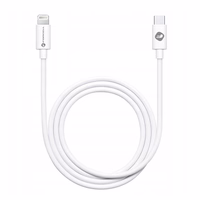 FORCELL C291 kabelis C tipa uz Lighninng PD 27W TUBE 1 m balts