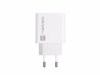 NATEC NETWORK CHARGER RIBERA USB-A 18W balts