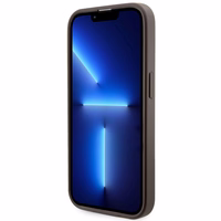 Guess GUHMP14XHGCFSEW iPhone 14 Pro Max 6.7" brūns/brūns cietais apvalks GCube Stripes MagSafe