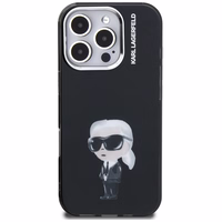 Karl Lagerfeld IML Aquarelle Karl & Logo MagSafe macins iPhone 16 Pro Max - melns