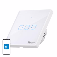 Viedais slēdzis WiFi + RF 433 Sonoff T2 EU TX (3 kanāli) atjaunināts