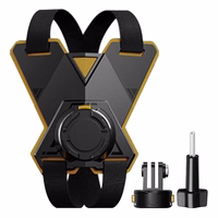 PULUZ motocikla ķiveres stiprinājums sporta kamerām (ieskaitot Ace Pro 2, Osmo Action 5 Pro)