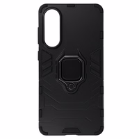 Gredzena bruņots apvalks Samsung Galaxy S25 Edge melns