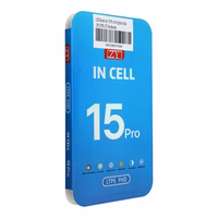 LCD ekrāns iPhone 15 Pro ar digitālo pārveidotāju melns (ZY-LTPS) IC pārnēsājams