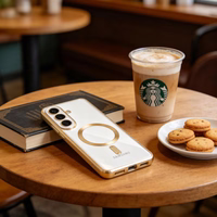 Tech-Protect MagFlex Maciņš for Samsung Galaxy S26+ - caurspīdīgs zelta