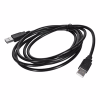 Lanberg CA-USBA-20CU-0018-BK USB cable 1.8m 2.0 USB A melns
