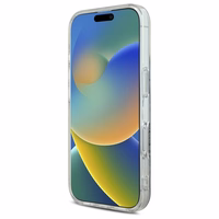 Guess IML 4G MagSafe viedtālruņa apvalks iPhone 16 - zils