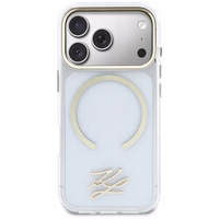 Karl Lagerfeld IML KL Script Logo MagSafe Maciņš for iPhone 17 Pro Max - Clear