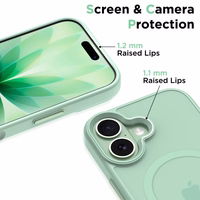 Tech-Protect MagMat MagSafe maciņš iPhone 17 caurspīdīgs zaļš