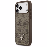 Guess 4G Nauble Card Triangle apvalks iPhone 17 Pro Max - brūns