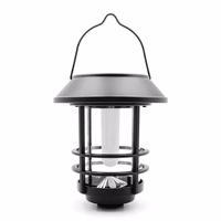 Forever Light Solar LED lampa lantern SUNARI FLS-40 melns