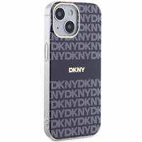 DKNY IML Mono un svītras Magnētiskais viedtālruņa apvalks iPhone 15 / 14 / 13 - zila
