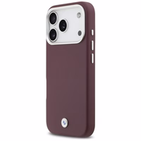 BMW Sign pilnībā pārklājošs metāla magnētiskais viedtālruņa apvalks iPhone 17 Pro - sarkans