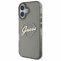 Guess IML Sirds apvalks viedtālrunim iPhone 16 - melns