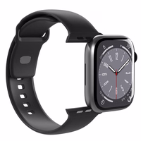 Puro Icon silikona siksniņa Apple Watch 42/44/45/49 mm - melns (2 gab.)