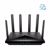 Cudy P5 wireless router Gigabit Ethernet Dual-band (2.4 GHz / 5 GHz) 5G melns