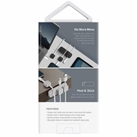 Uniq Pod Mag magnētiskais kabeļu organizētājs ar pamatni pelēks / krīta pelēks