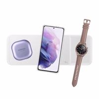 Bezvadu lādētājs Samsung "Trio" EP-P6300TWEGEU Balts 25W (ar lādētājs un kabelis) / 100% Genuine /