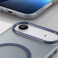 Magnētiski abrazīvs iPhone 17 Air apvalks saderīgs ar MagSafe - matētais zilais