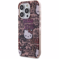 Hello Kitty IML grafiti viedtālruņa apvalks iPhone 14 Pro - rozā