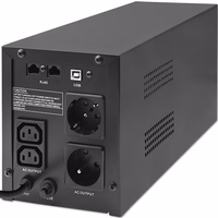 Qoltec 53770 uninterruptible power supply (UPS) Line-Interactive 1.5 kVA 900 W 2 AC outlet(s)