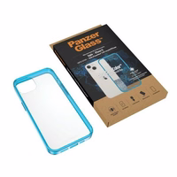 PanzerGlass ClearCase antibakteriālais viedtālruņa apvalks ar Military Grade sertifikātu iPhone 13 / 14 / 15 - caurspīdīgs zils
