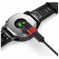 Adapteris Lightning Beline pulksteņu uzlādēšanai Garmin sarkans