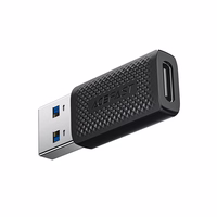 Acefast J2 USB-C 3.0 (sieviešu) uz USB-A 3.0 (vīriešu) 5Gb/s adapteris - melns